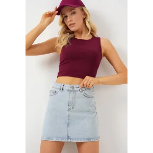 Mini Kot Etek 8049 - Mavi