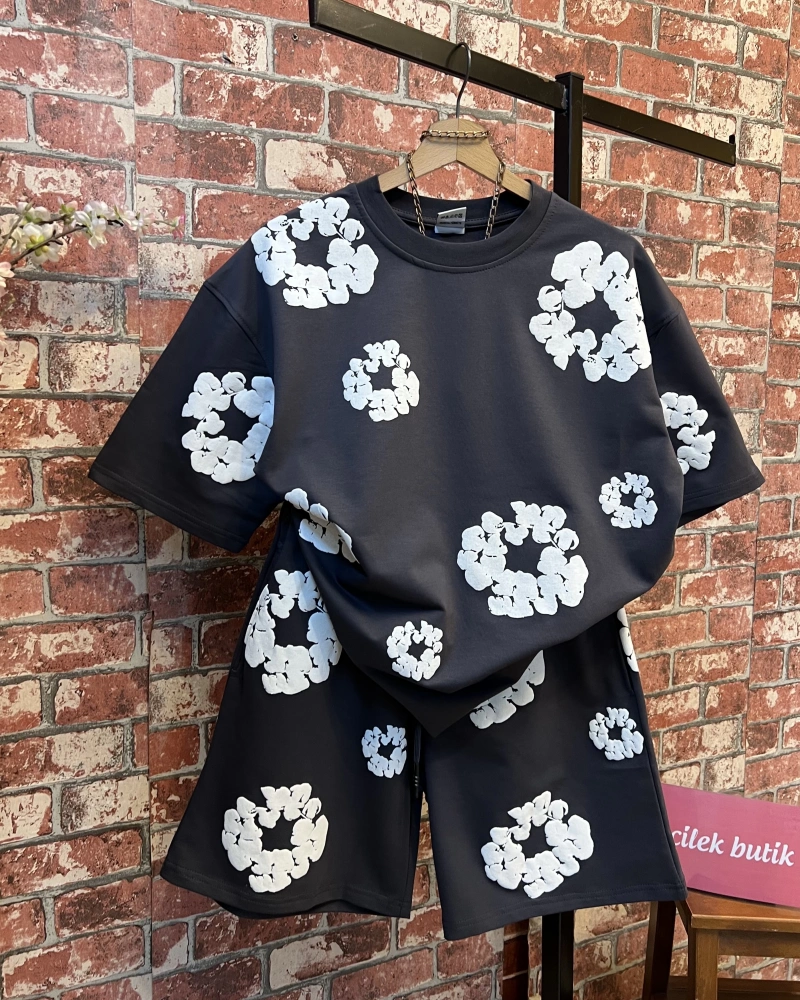 Unisex Kalıp Şortlu Takım