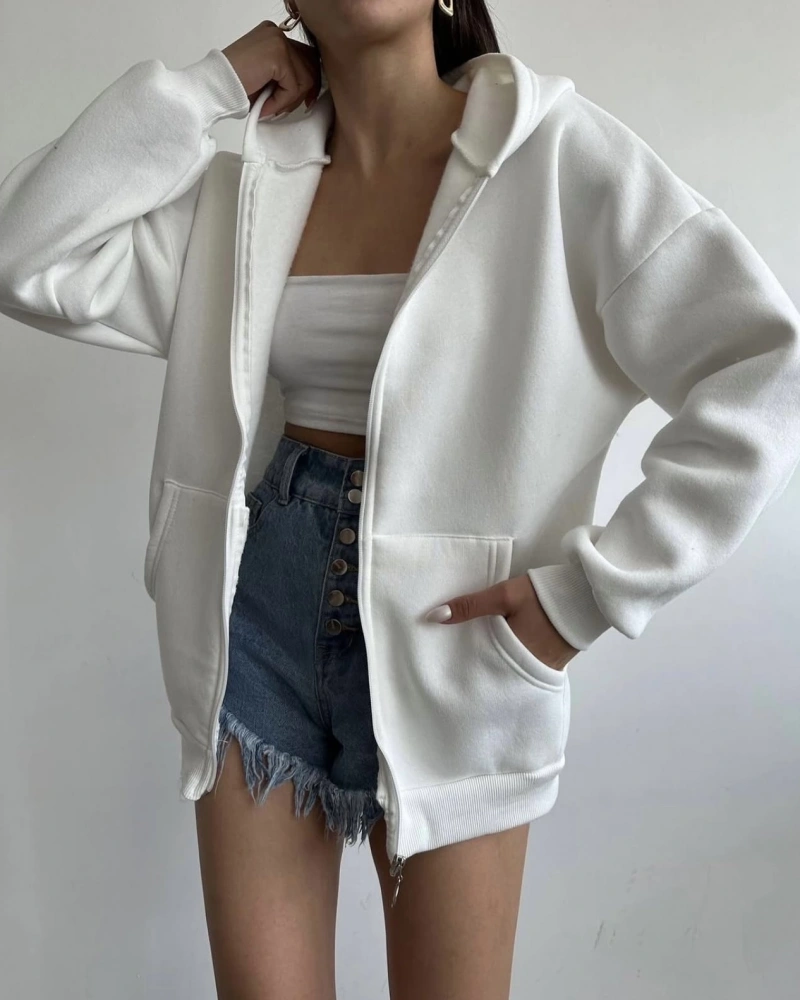 Unisex Kalıp Şardonlu Hırka