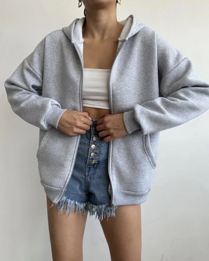 Unisex Kalıp Şardonlu Hırka