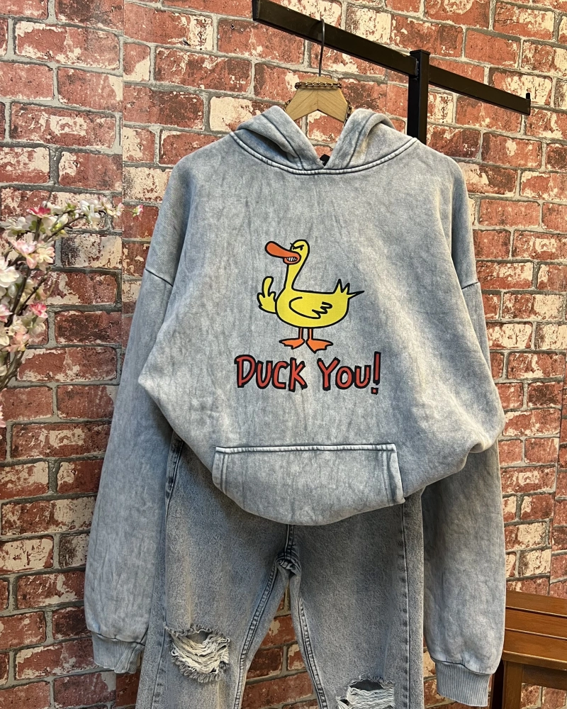 Oversize Yıkamalı Sweatshirt