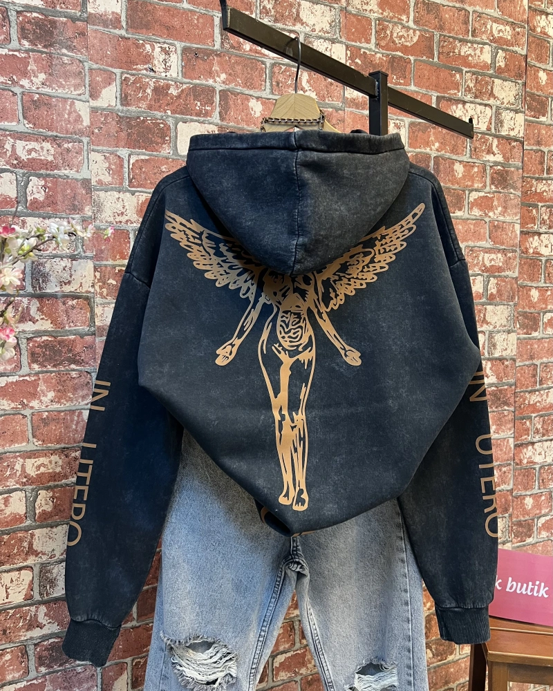 Sırt Detay Sweatshirt