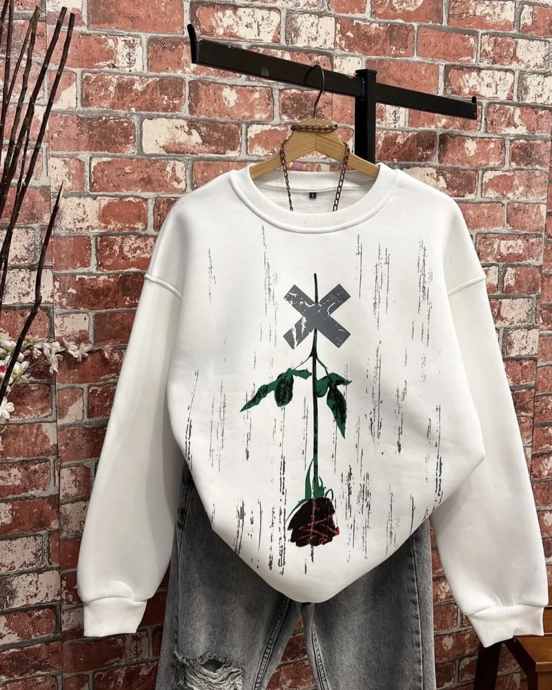 3 İplik Şardonlu Sweatshirt