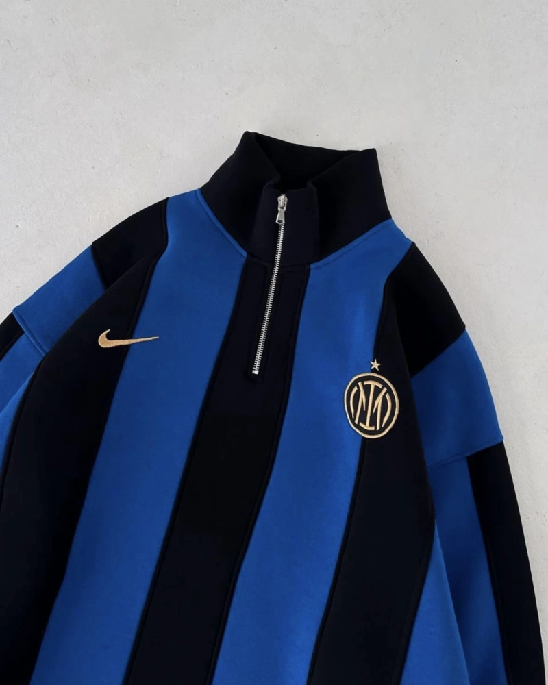 Yaka Fermuarlı Sweatshirt