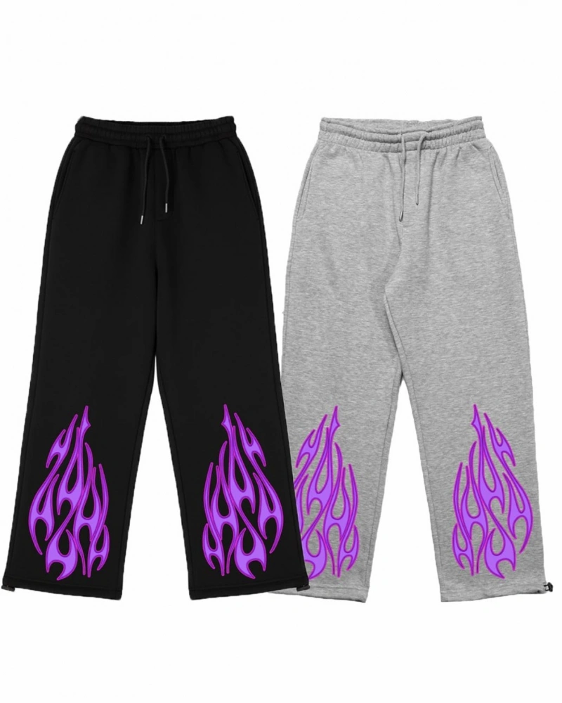 Unisex Kalıp Baskılı Eşofman Altı