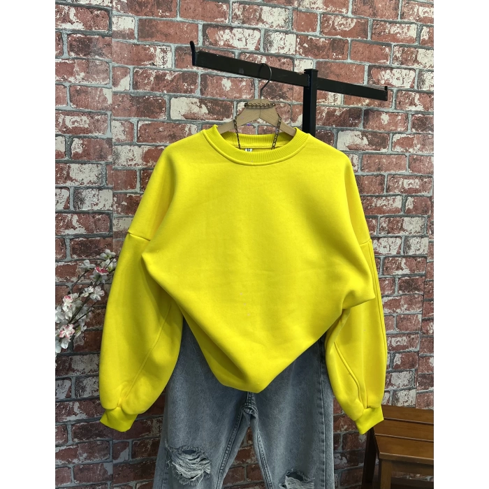 Oversize Kalıp Balon Kol Sweatshirt