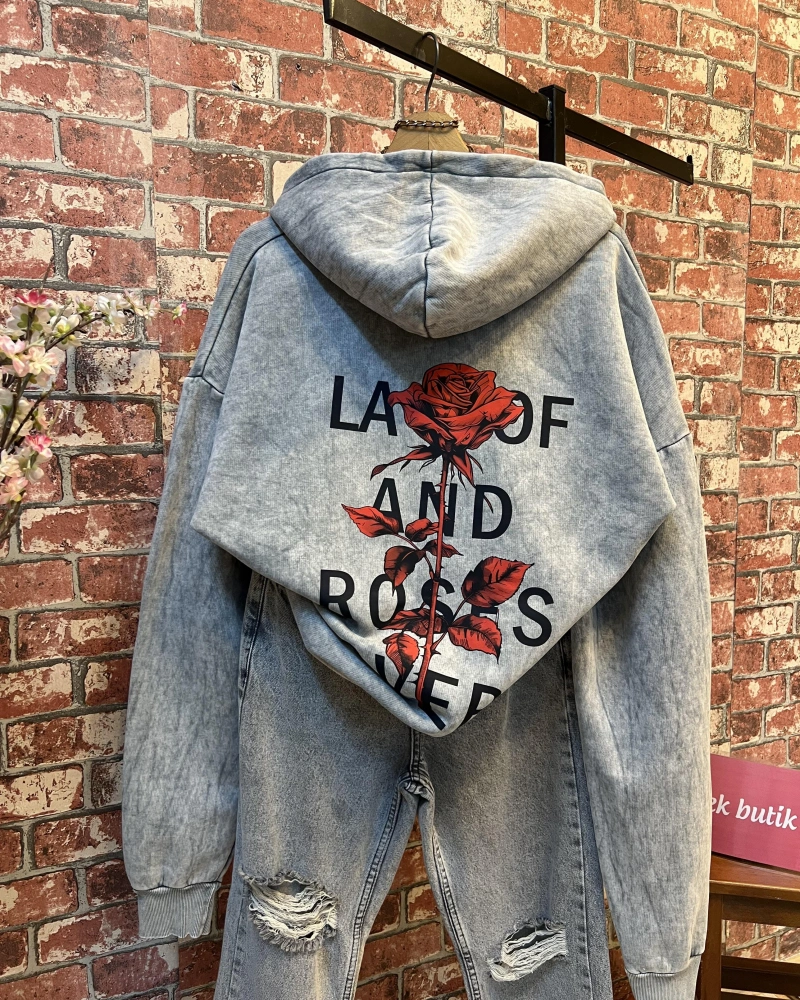 Oversize Sırt Detay Sweatshirt