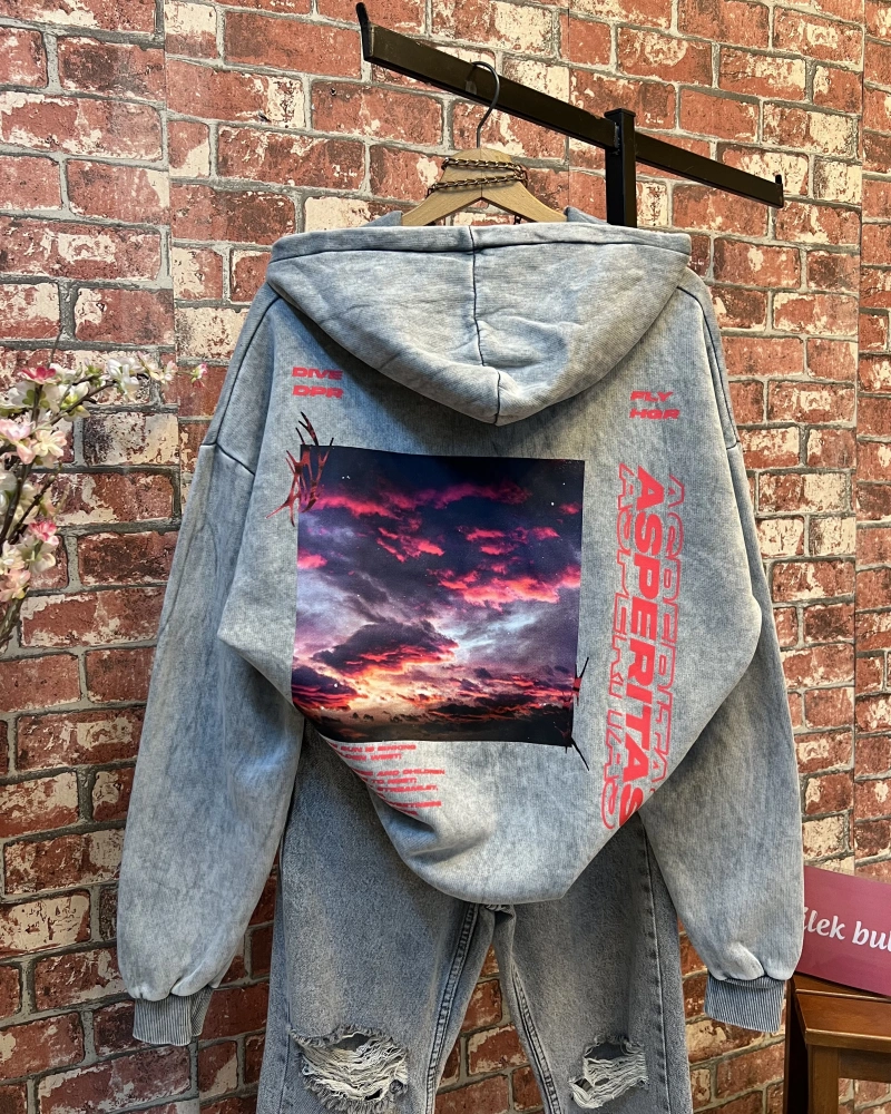 Sırt Detay Sweatshirt