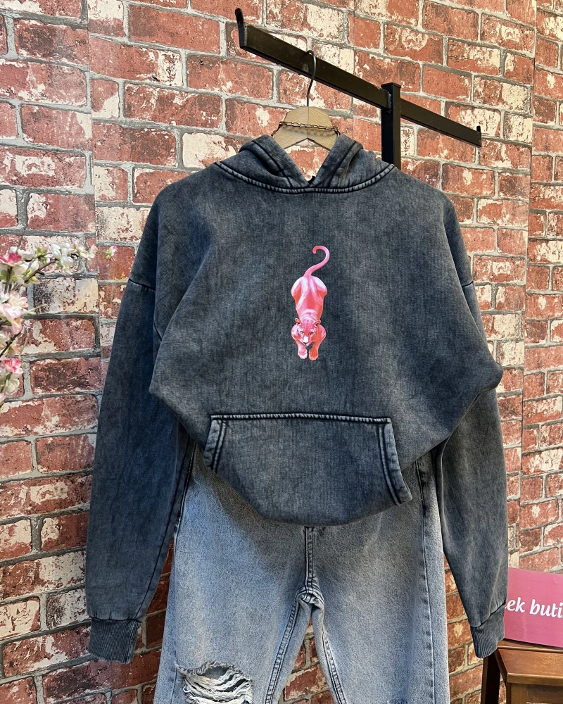 Yıkamalı Oversize Sweatshirt