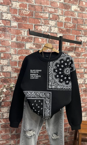 Etnik Desen Sweatshirt