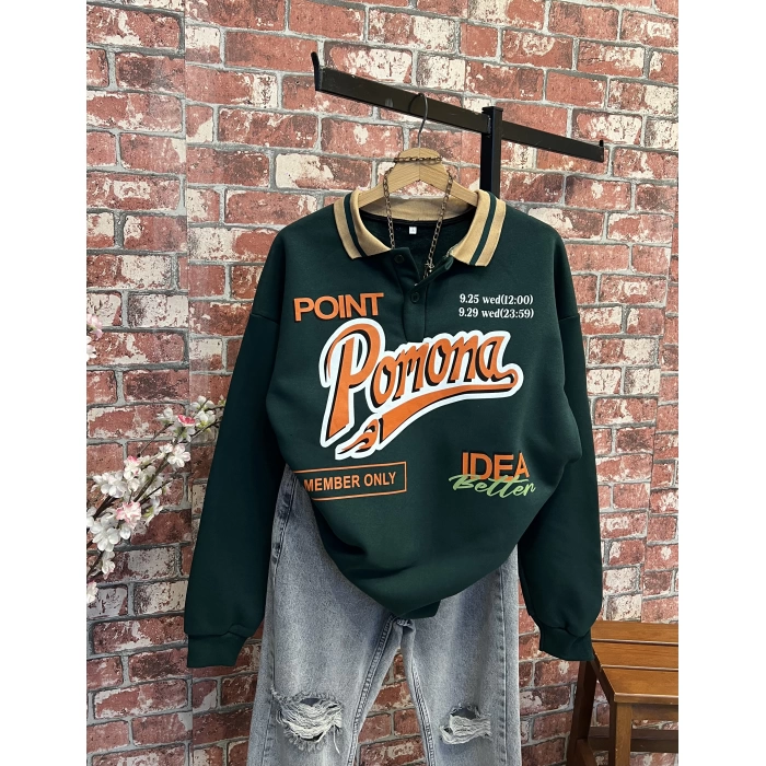 Yaka Detay Sweatshirt