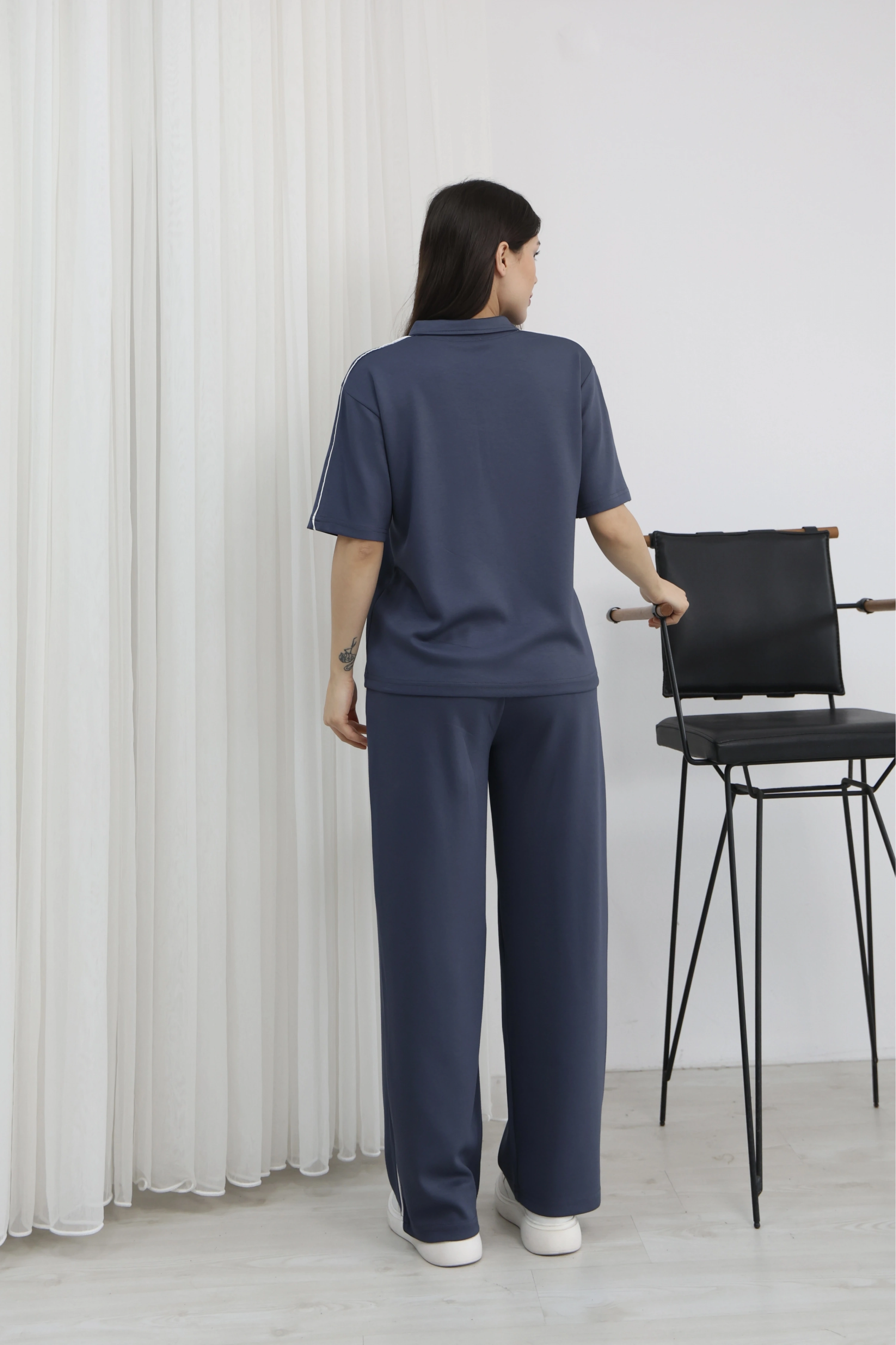 POLO YAKA MODAL TAKIM-MAVİ