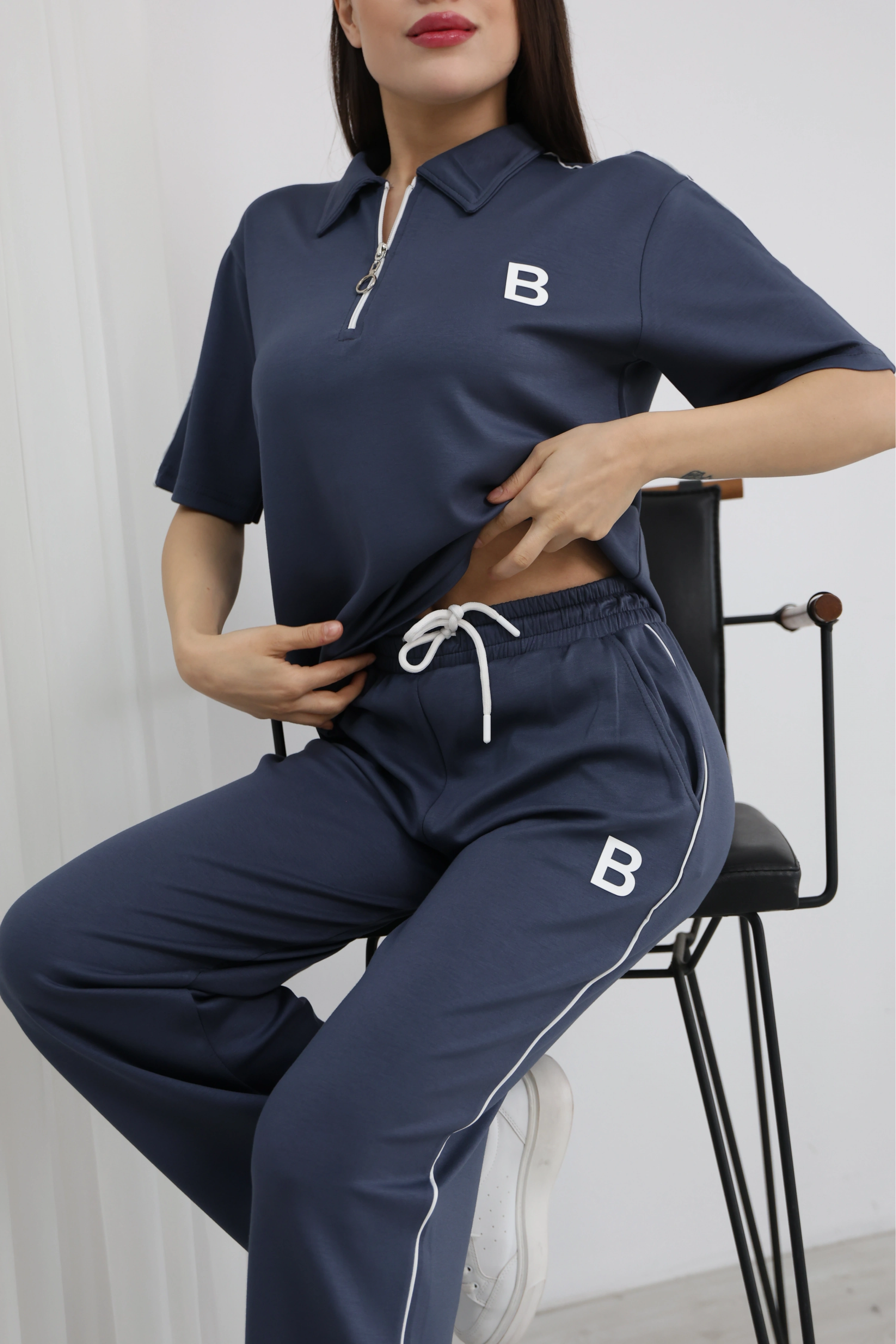 POLO YAKA MODAL TAKIM-MAVİ