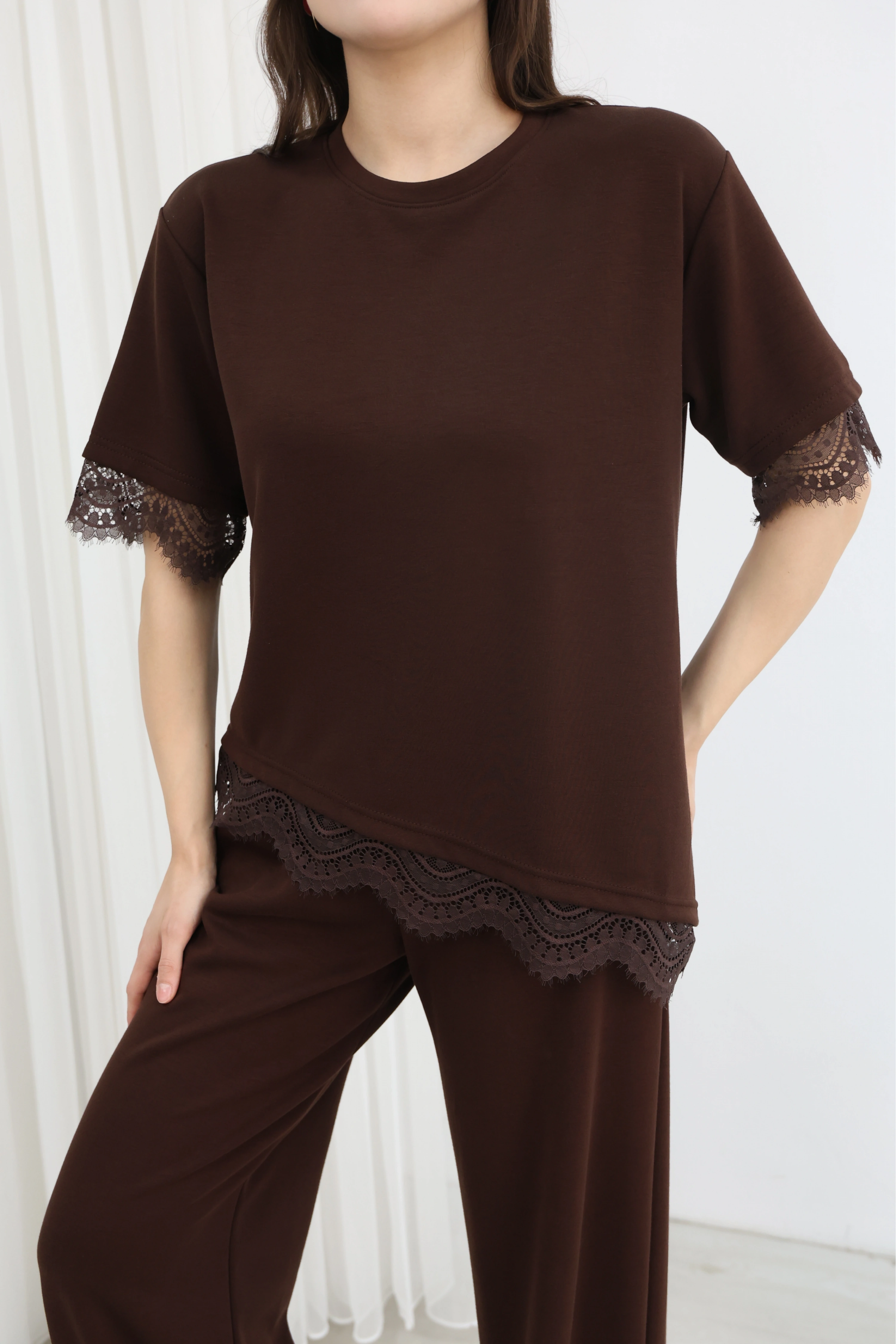 DANTEL DETAY MODAL TAKIM-KAHVE