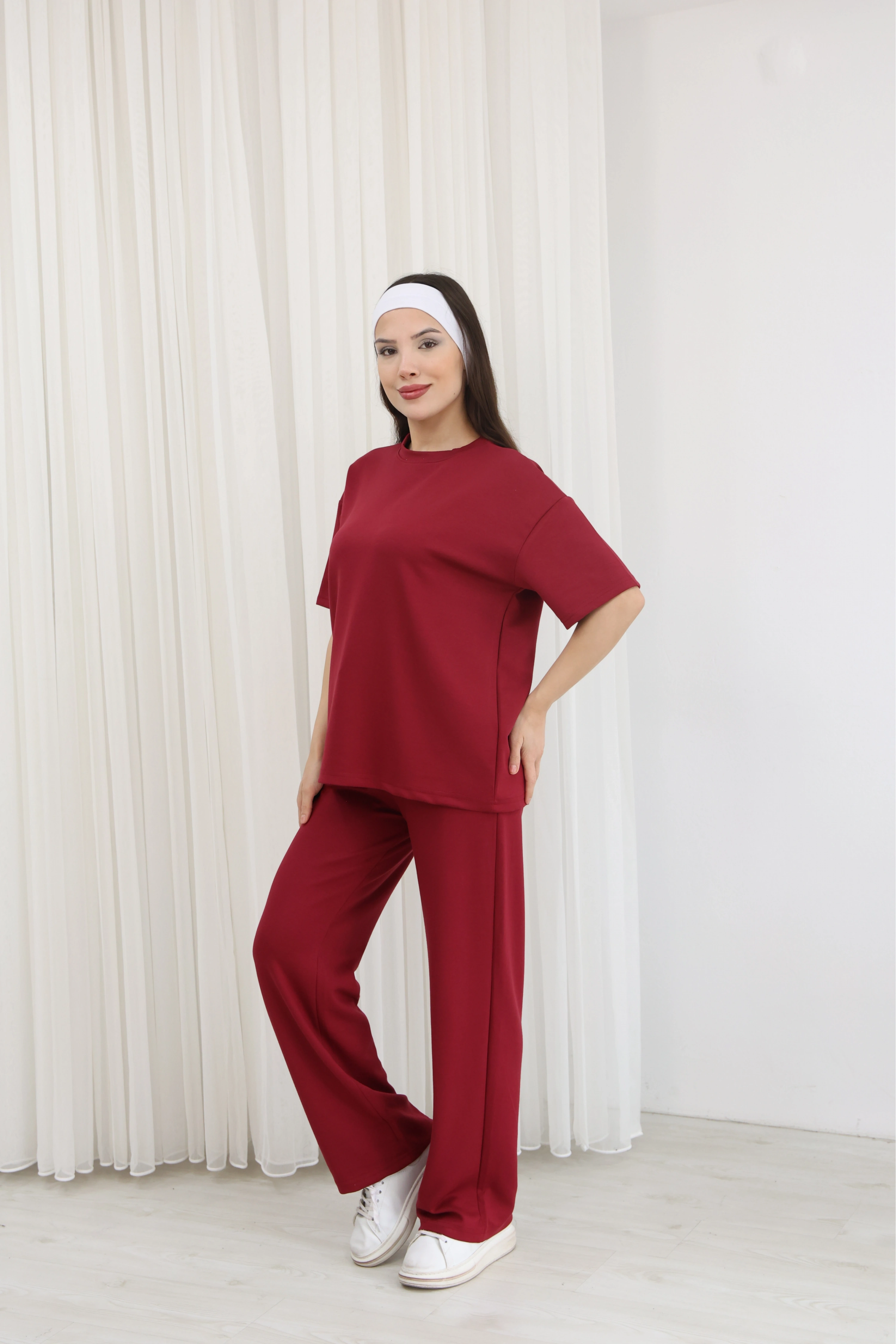 MODAL KUMAŞ 2Lİ TAKIM-KIRMIZI