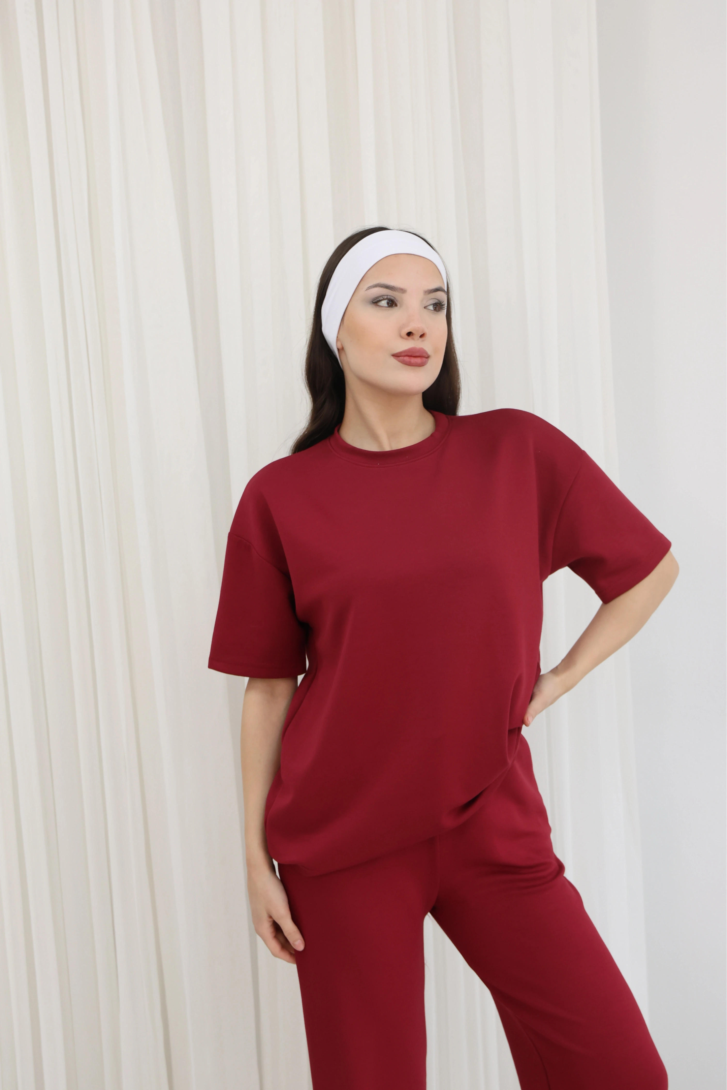 MODAL KUMAŞ 2Lİ TAKIM-KIRMIZI