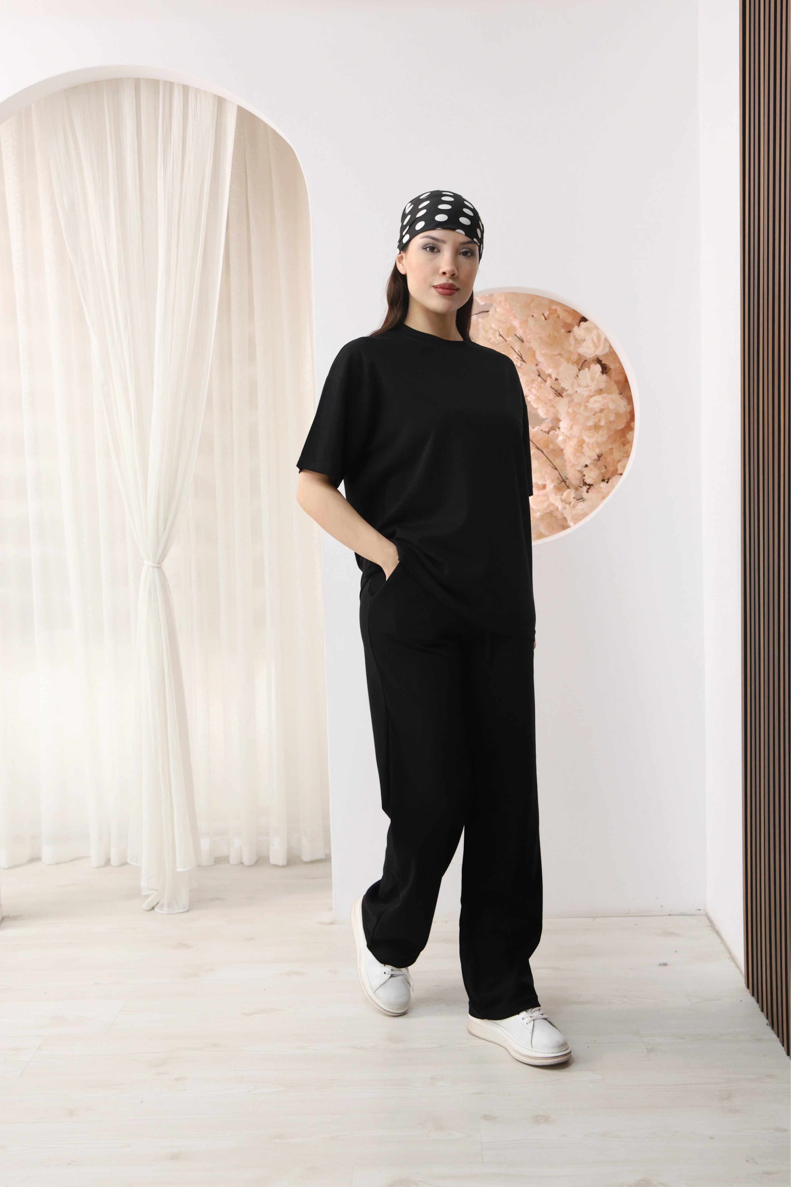 MODAL KUMAŞ 2Lİ TAKIM-SİYAH