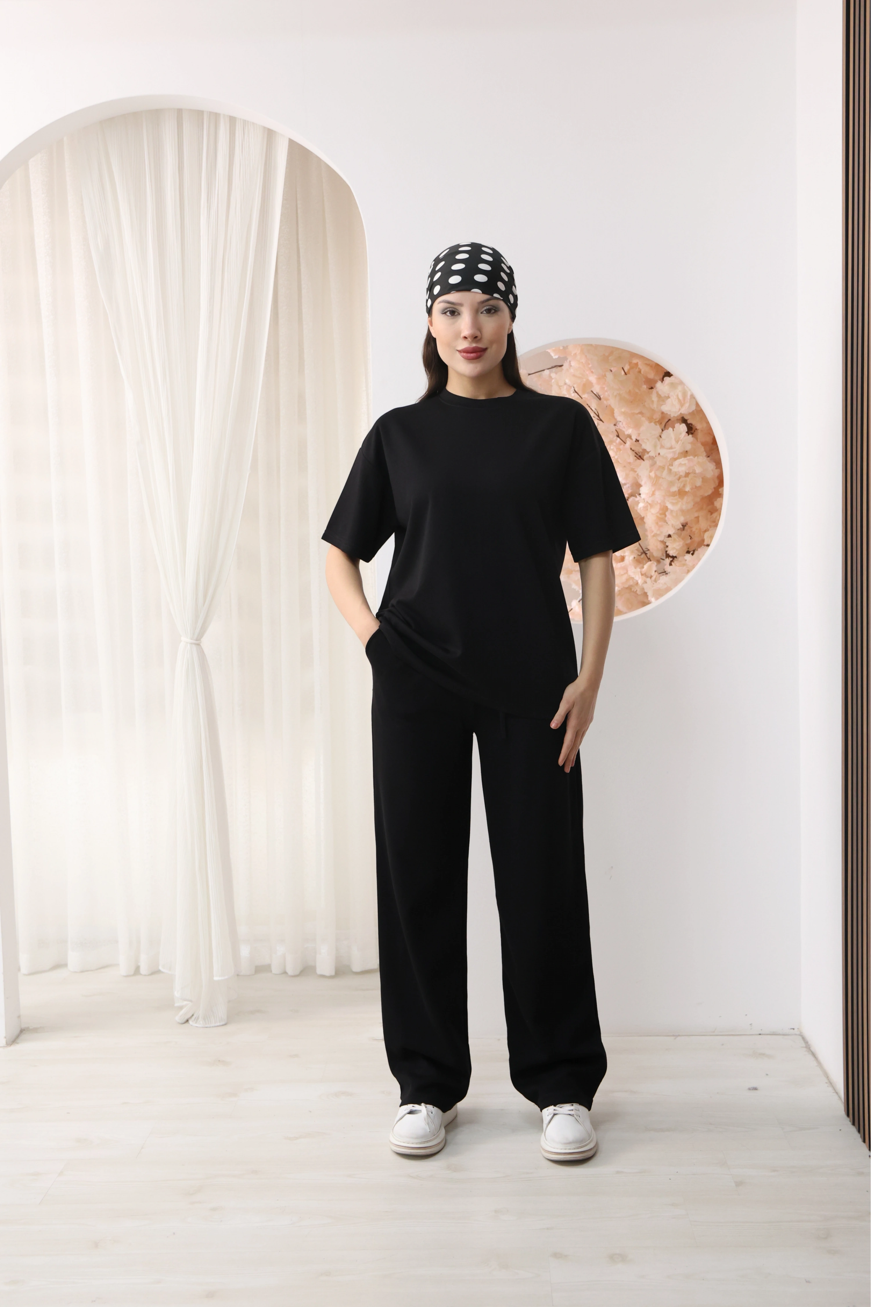 MODAL KUMAŞ 2Lİ TAKIM-SİYAH