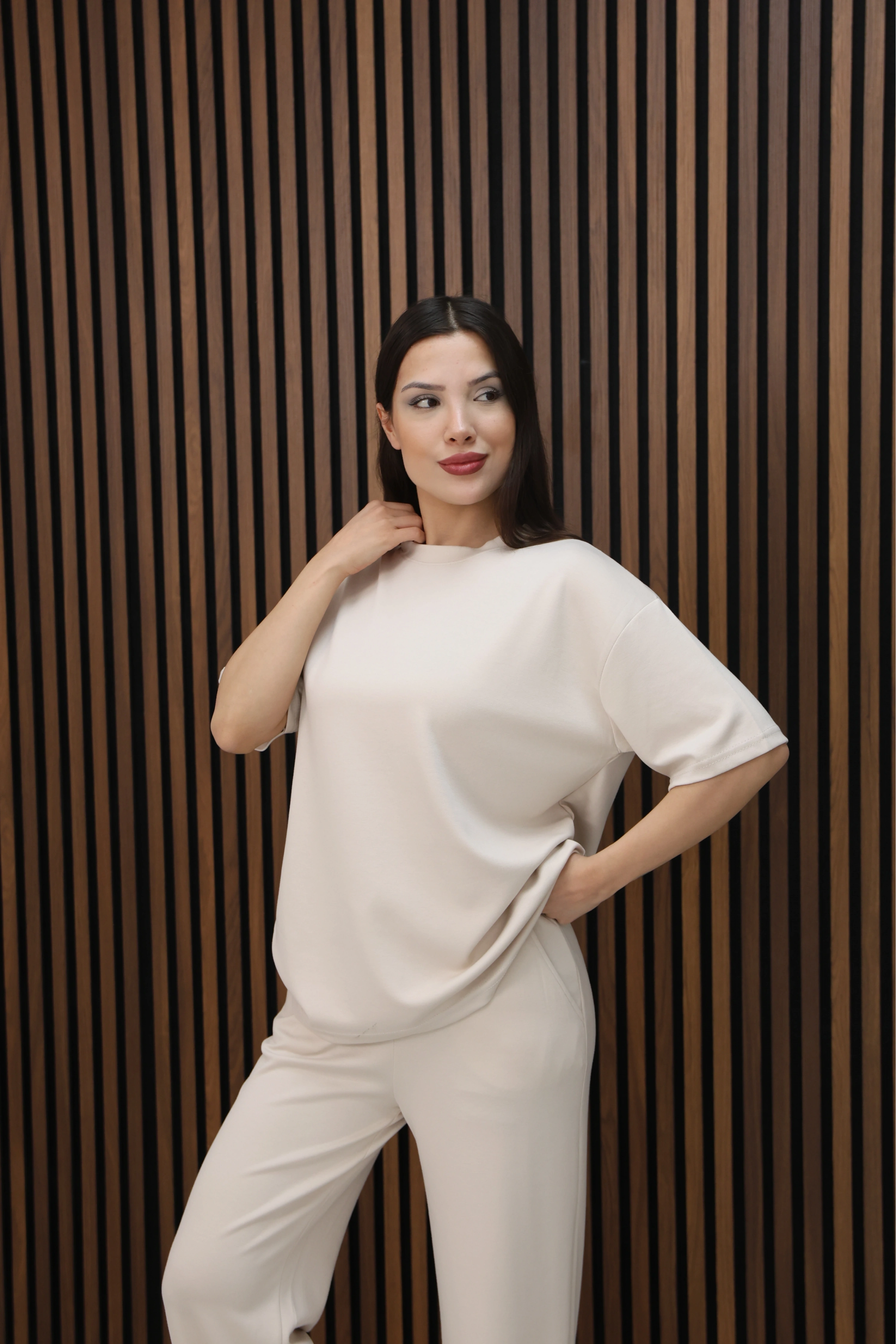 MODAL KUMAŞ 2Lİ TAKIM-BEJ