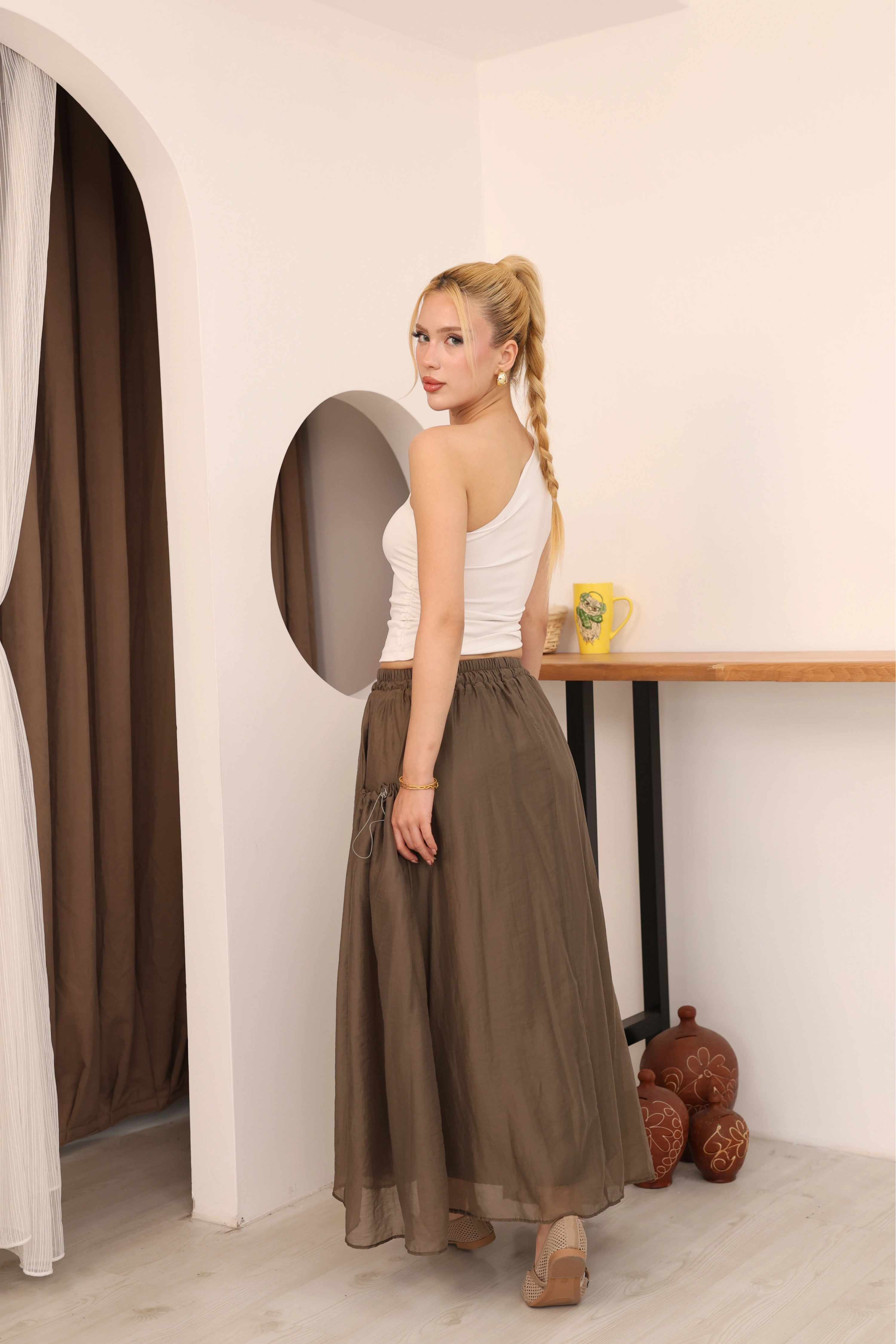 ASTARLI ETEK - KAHVERENGİ