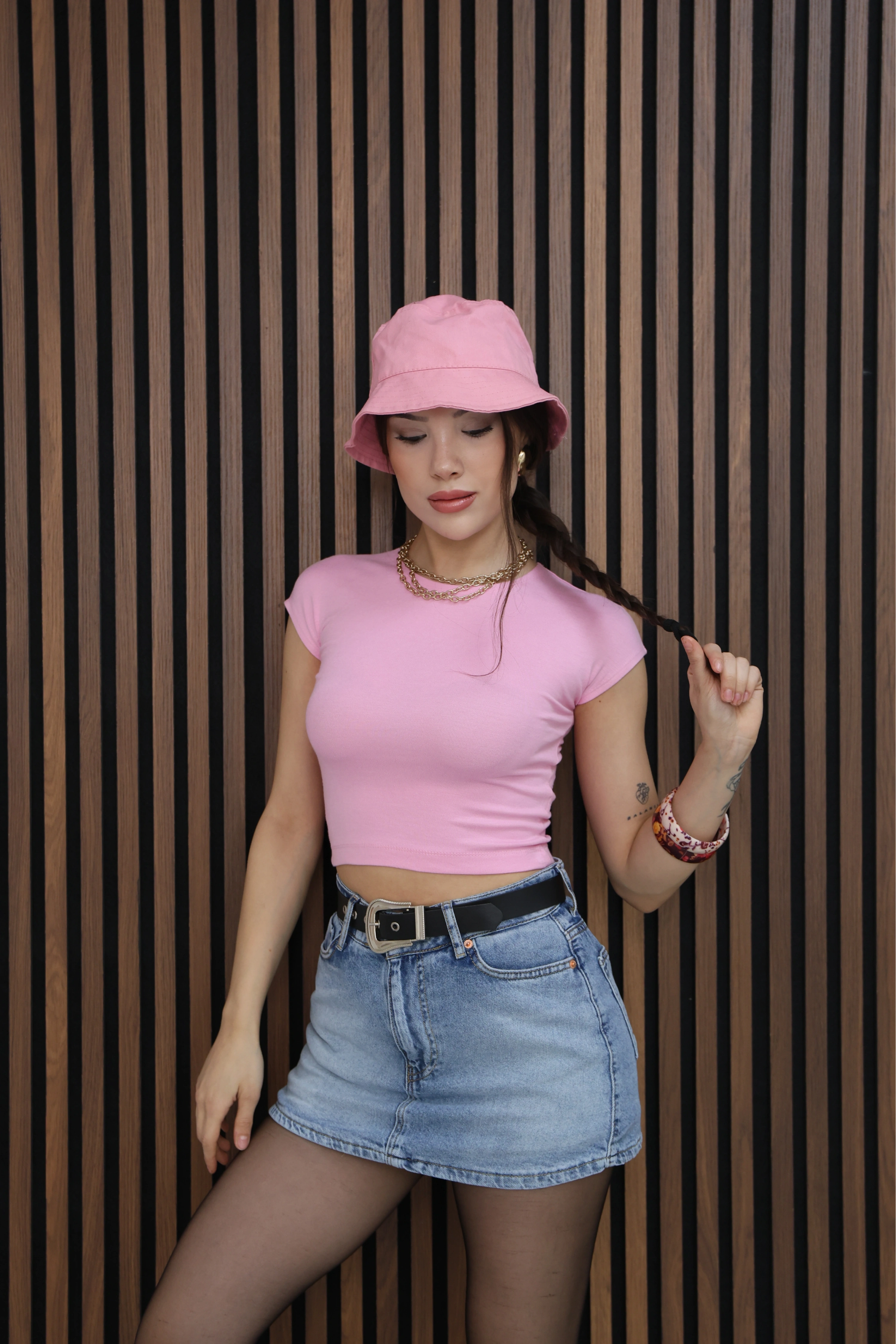 BASIC BODY CROP- PEMBE