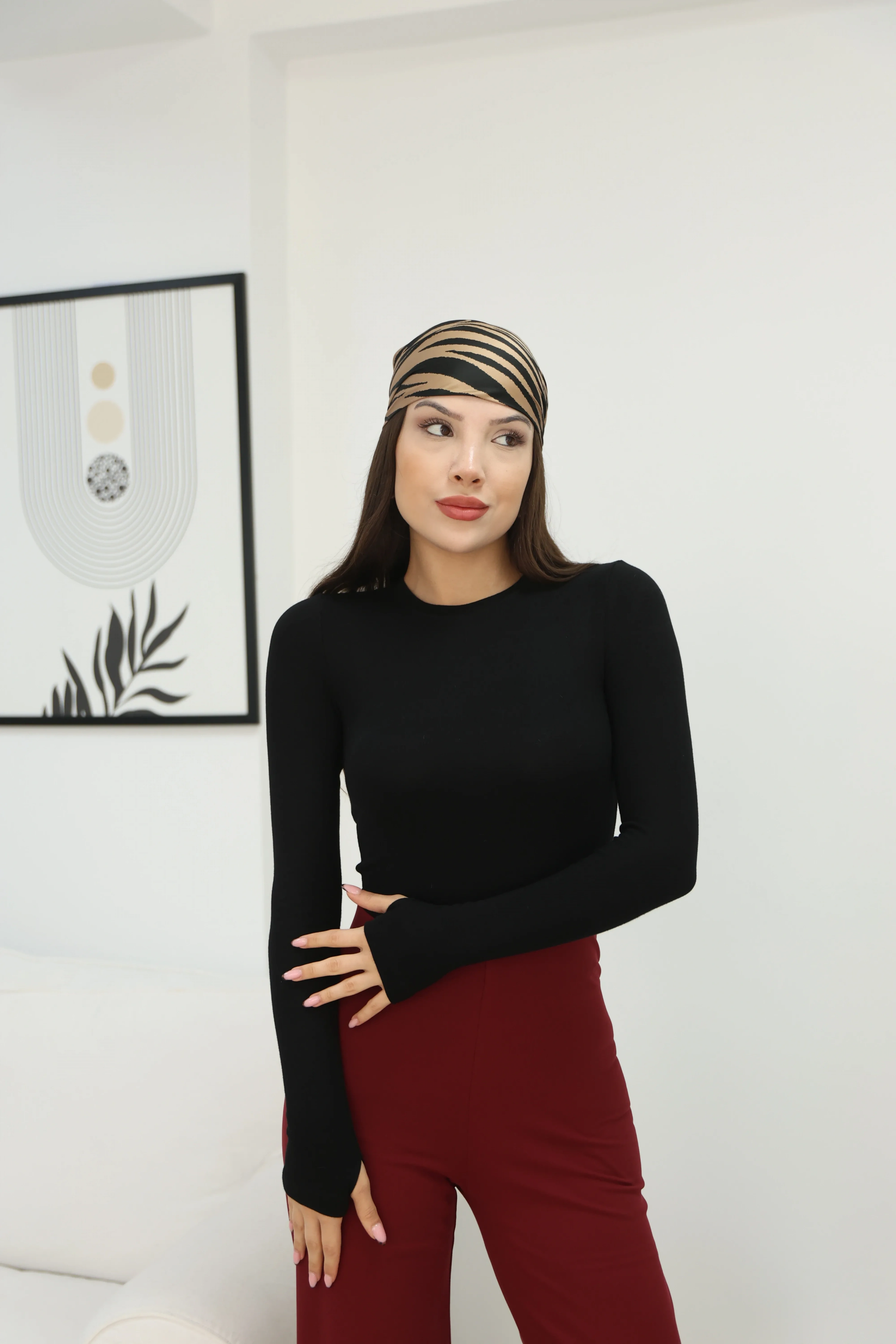 BİSİKLET YAKA BODY SUİT- SİYAH