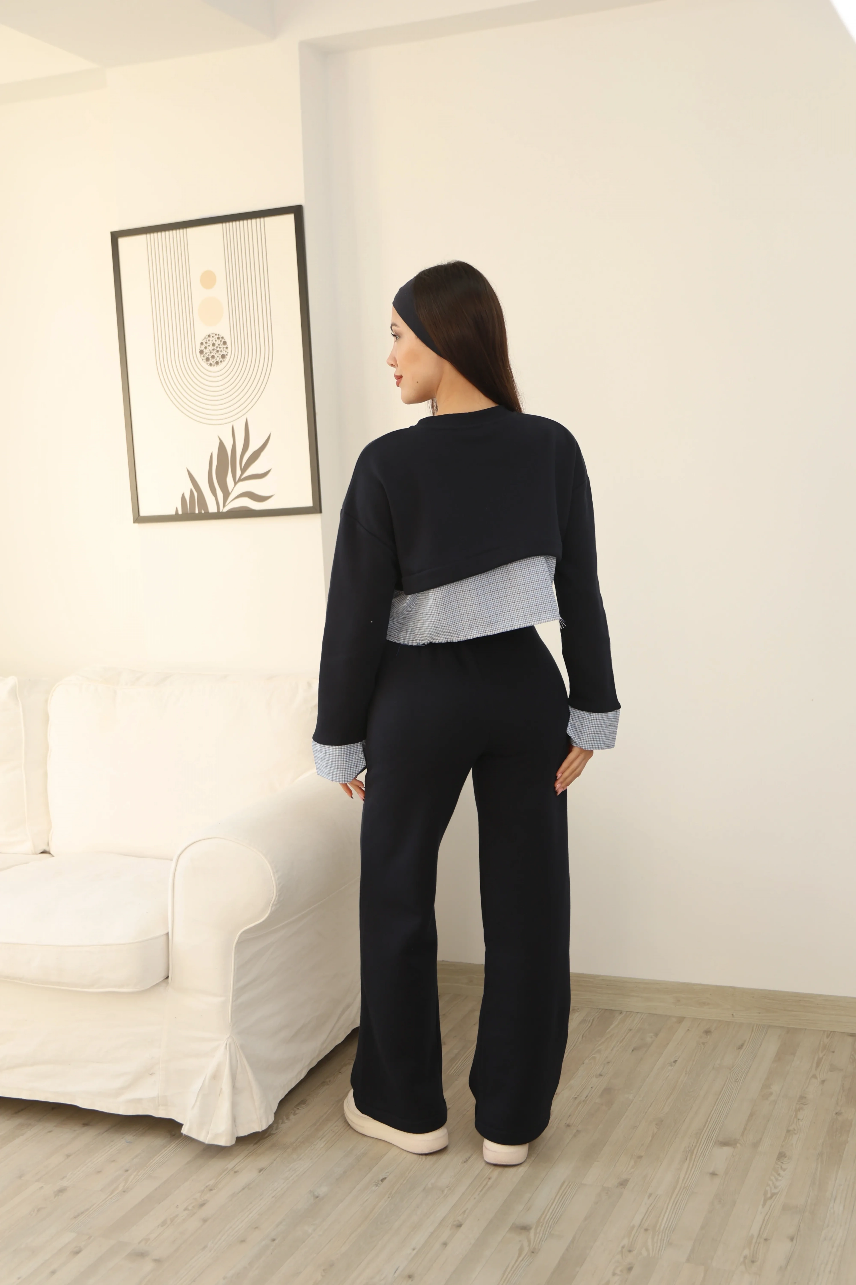 GÖMLEK TASARIM CROP ŞARDONLU TAKIM