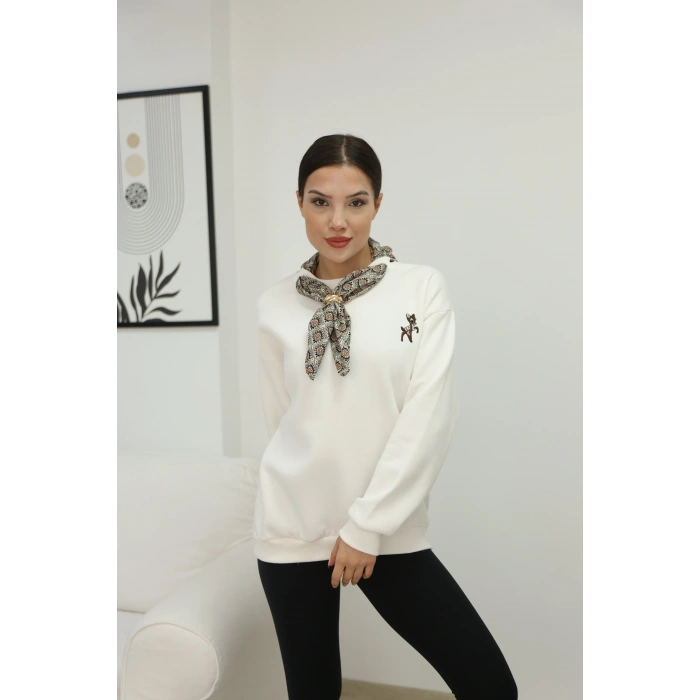 ŞAL GÖRÜNÜMLÜ SWEAT