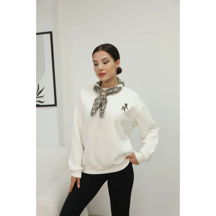 ŞAL GÖRÜNÜMLÜ SWEAT