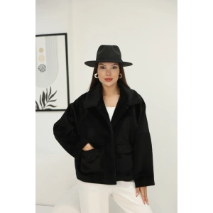 ÇİFT CEPLİ KÜRK-SİYAH