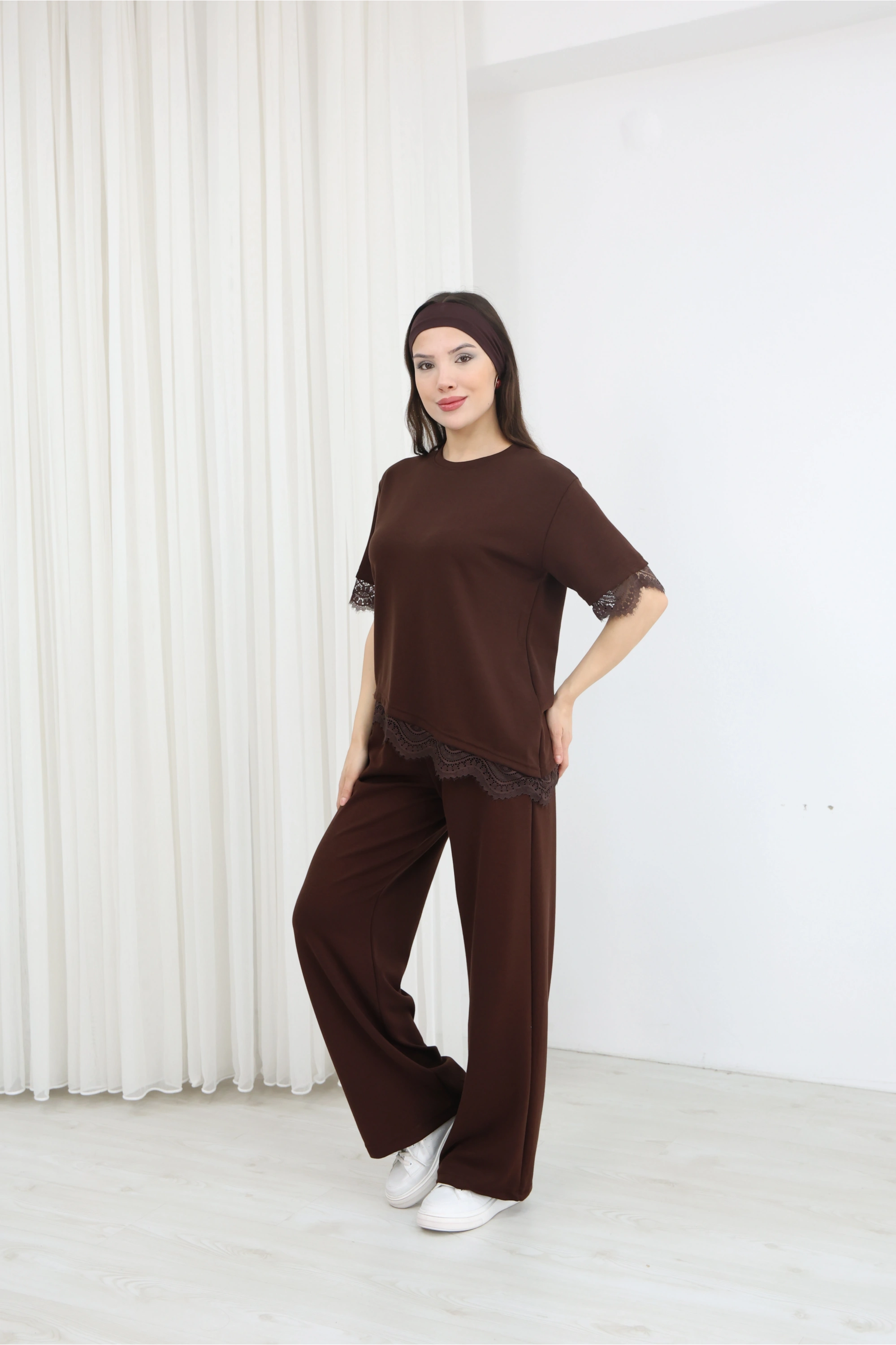 DANTEL DETAY MODAL TAKIM-KAHVE