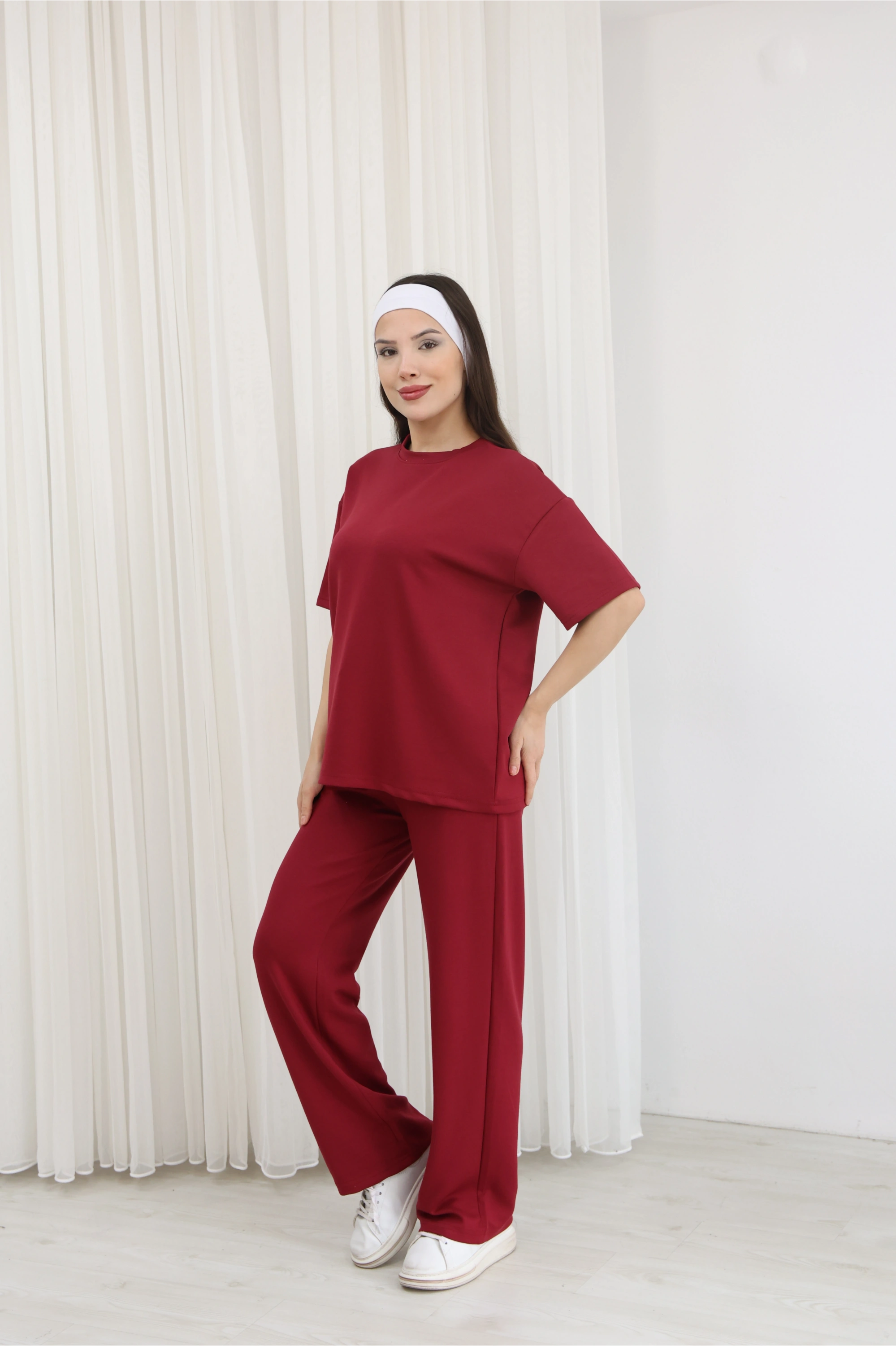 MODAL KUMAŞ 2Lİ TAKIM-KIRMIZI