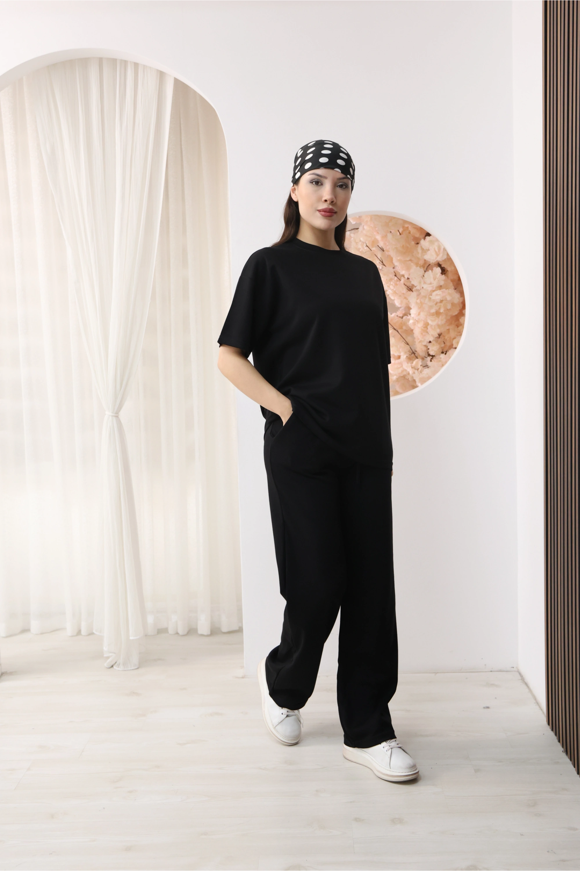 MODAL KUMAŞ 2Lİ TAKIM-SİYAH