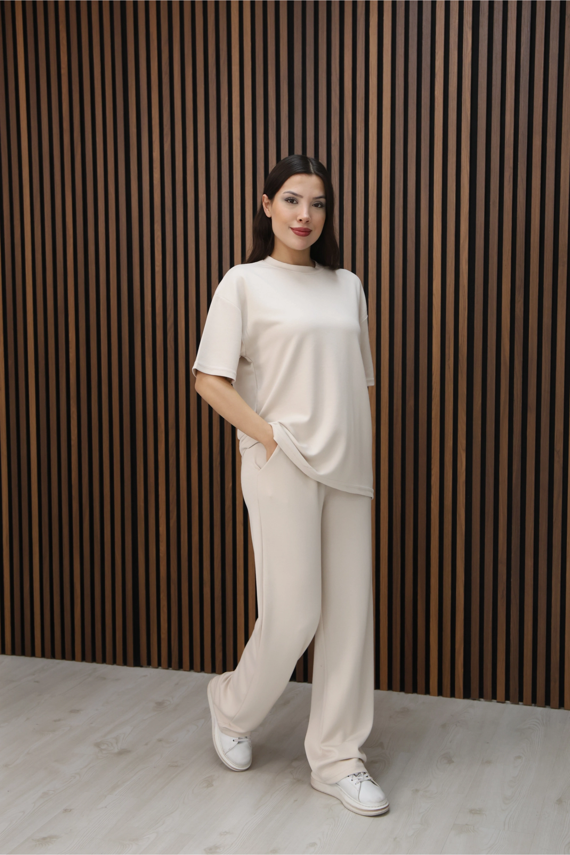 MODAL KUMAŞ 2Lİ TAKIM-BEJ