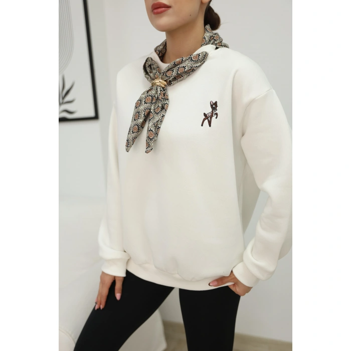 ŞAL GÖRÜNÜMLÜ SWEAT