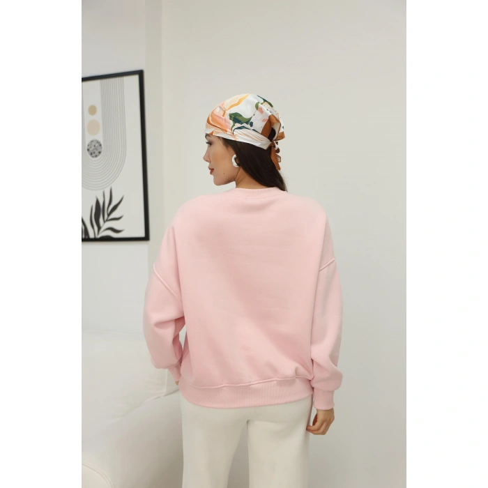 ŞARDONLU YAZI DETAYLI SWEAT