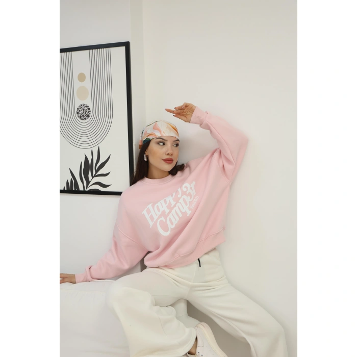 ŞARDONLU YAZI DETAYLI SWEAT