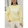 ŞARDONLU YAZI DETAYLI SWEAT-SARI