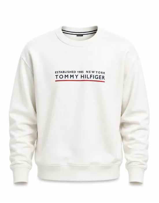 Tommy kırık beyaz Sweatshirt