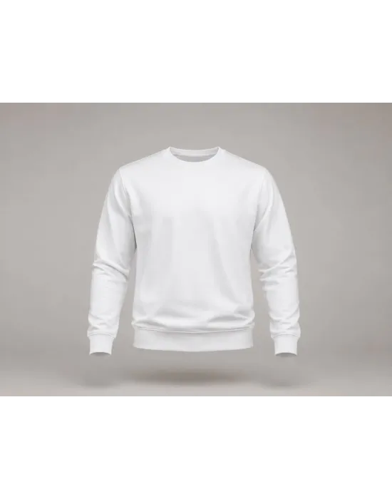 BEYAZ 2 İplik Sweatshirt