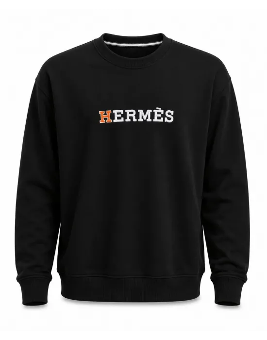 SİYAH Hermes Sweatshirt