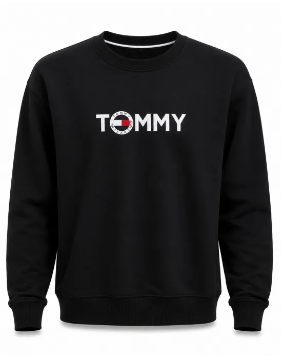 SİYAH Tommy Sweatshirt