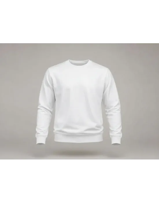 BEYAZ 2 İplik Sweatshirt