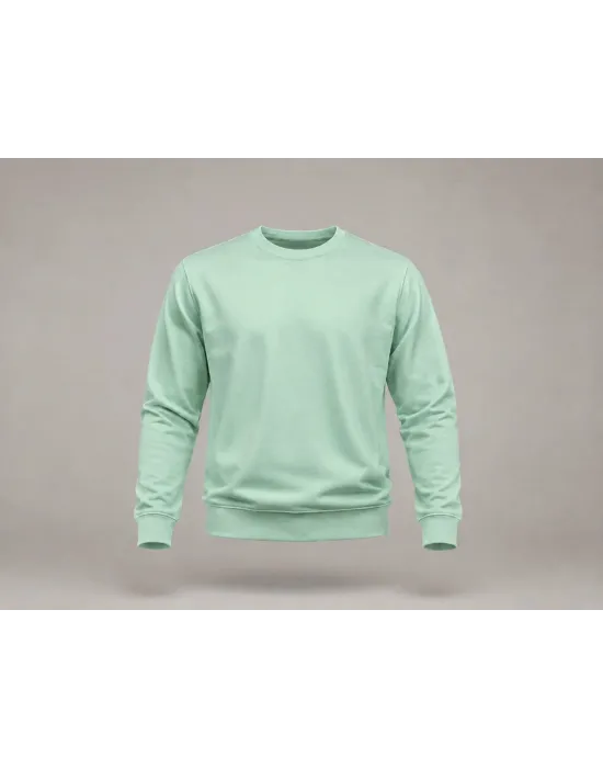 düz MİNT YEŞİL Sweatshirt