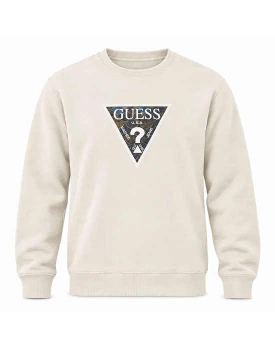 GUESS KIRIK BEYAZ Sweatshirt