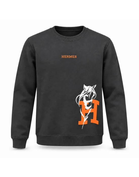 HERMES GRİ Sweatshirt