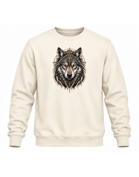 Mezatçı Dayı Aslan Baskılı Uzun Kollu Sweatshirt