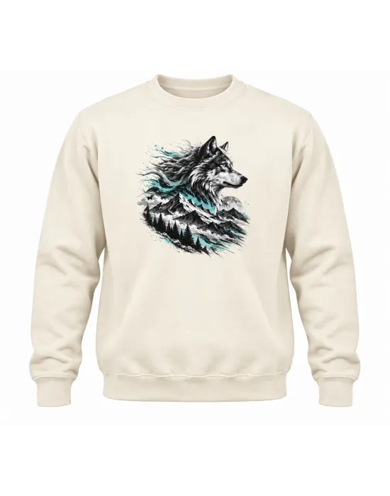 Mezatçı Dayı Göktürkçe Baskılı Uzun Kollu Sweatshirt