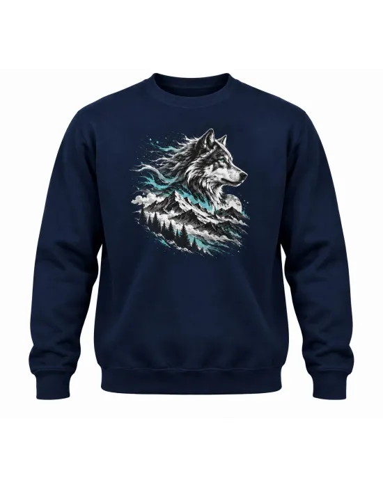 Mezatçı Dayı Göktürkçe Baskılı Uzun Kollu Sweatshirt