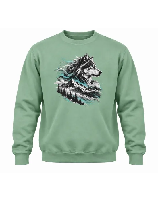 Mezatçı Dayı Göktürkçe Baskılı Uzun Kollu Sweatshirt